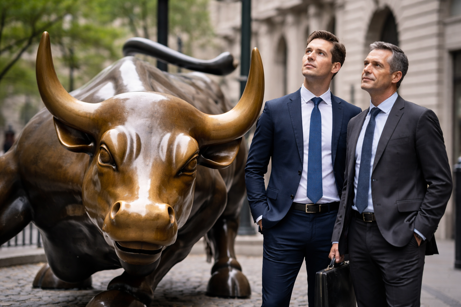 Dow hits record high as easing yields lift Wall Street