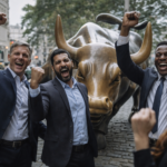 Nasdaq hits record close as AI stocks rally and oil prices fall