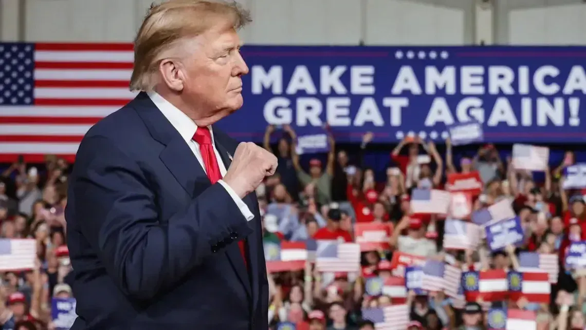 Trump’s not on the ballot but swing state voters still cast ballots with MAGA in mind